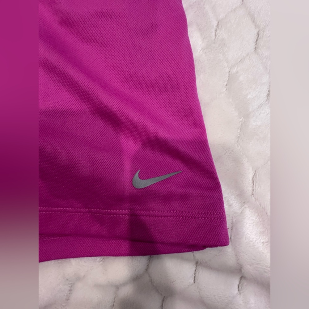 Nike Women's XL Magenta Dri-fit Athletic Shorts with Drawstring - Picture 2 of 4